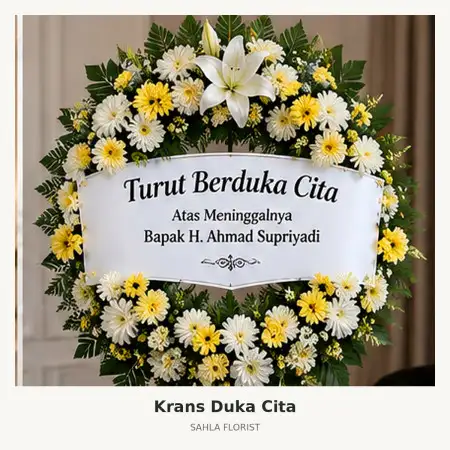 Krans Bunga Duka Pasar Minggu